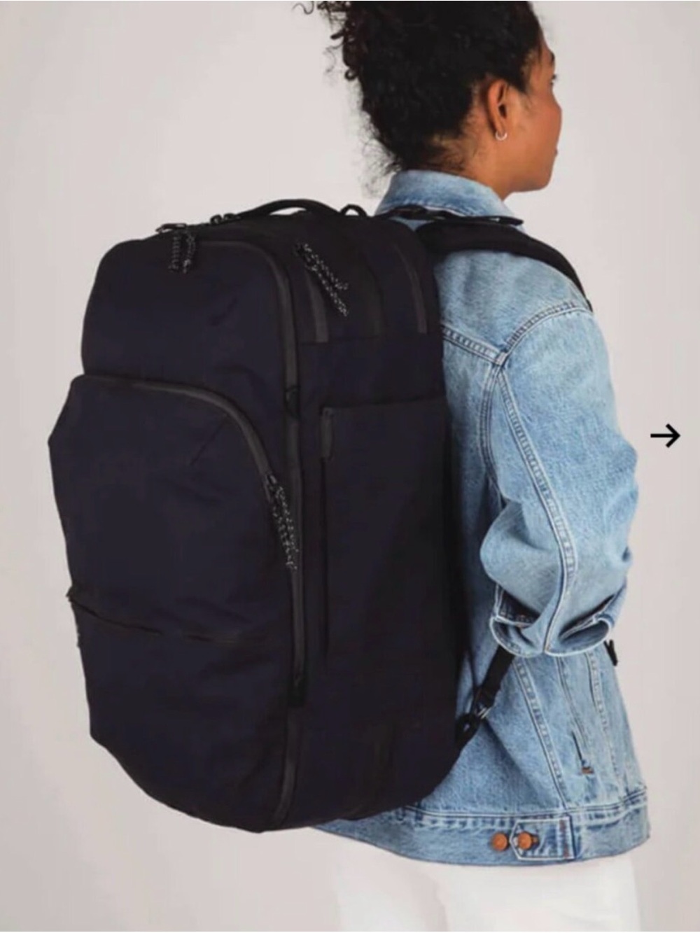 Men's Black Travel Backpack - Picture 8 of 10